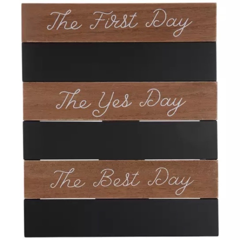 WEDDING DECOR - The First Day Chalkboard